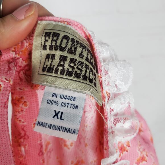 NEW Frontier Classics Mattie Dress XL Maxi Prairie Western Floral Colonial Rose - Picture 10 of 13